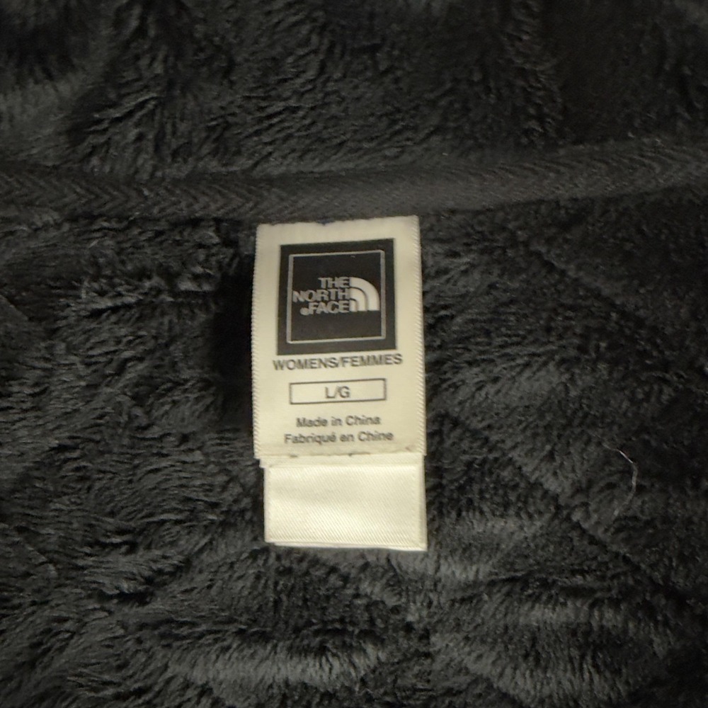 The North Face Jacket Womens Large Black Quilted Fleece Lined Full Zip Coat - Picture 3 of 10